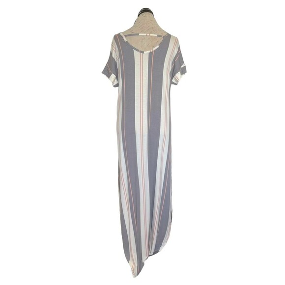Lularoe Womens Dress Size Small Maxi Macy Striped Casual Modern Trendy Retro - Picture 7 of 13